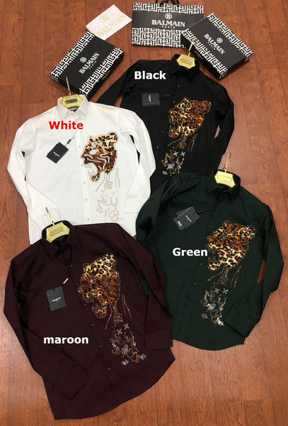 Luxury Tiger Embellished Shirt