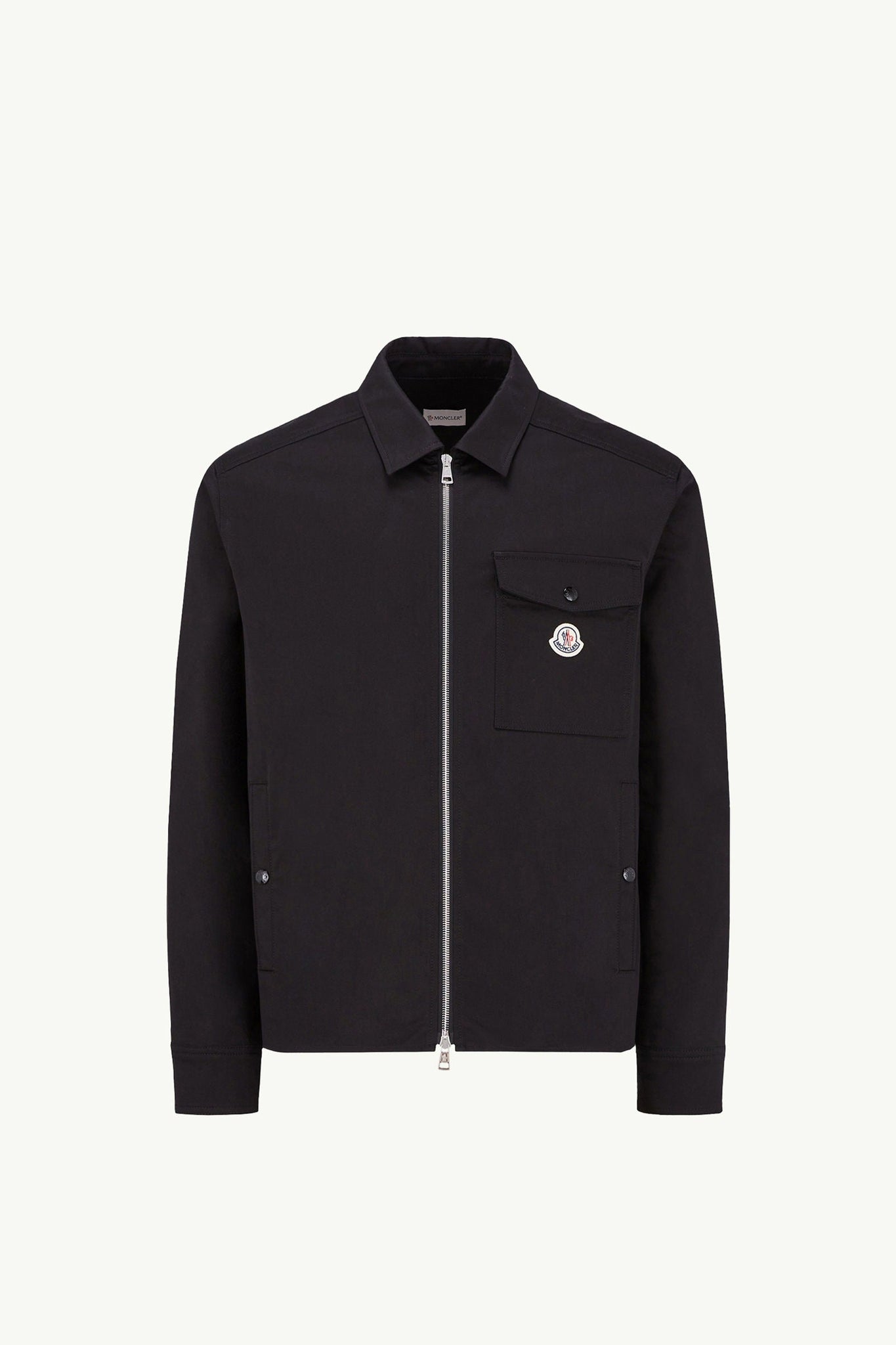 Exclusive Branded  Cotton Gabardine Zip-Up Shirt Jacket