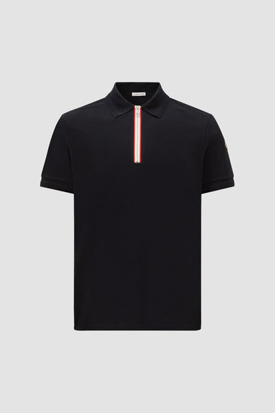 Premium Black Half-Zip Polo T-Shirt for Men Stylish & Modern Fit