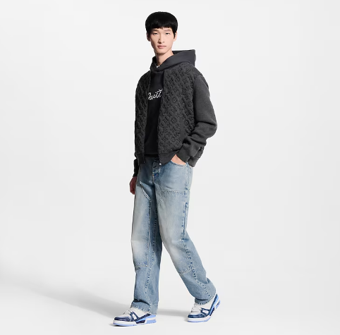 Premium Brand  Trainer Sneaker White & Marine Blue Premium Designer Shoes