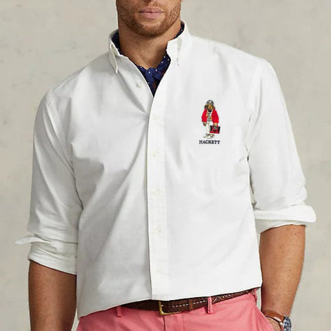Luxury Men  Embroidery Logo Shirt