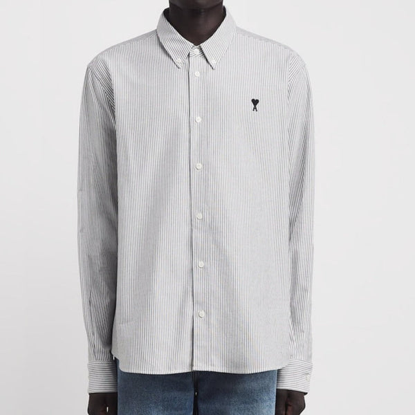 Branded  Embraided Logo  Stripe Shirt