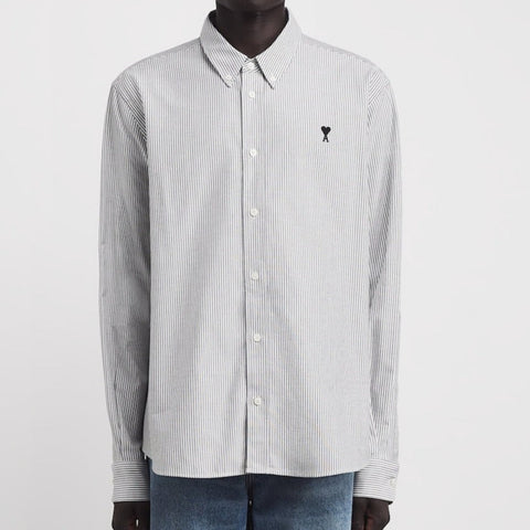 Branded  Embraided Logo  Stripe Shirt