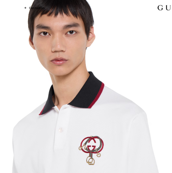 Luxury  Piquet Polo Shirt With Embroidery