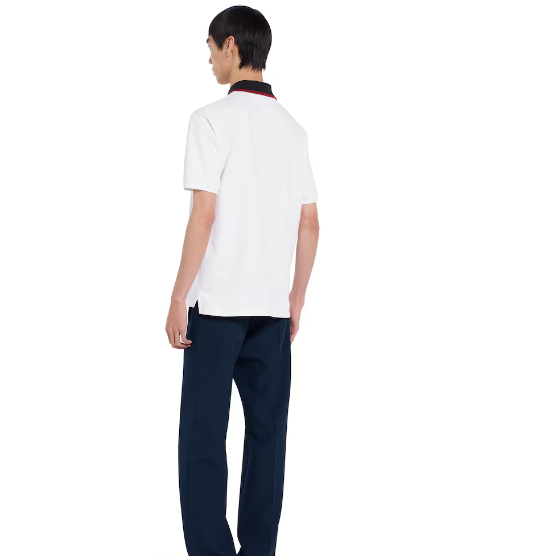 Luxury  Piquet Polo Shirt With Embroidery