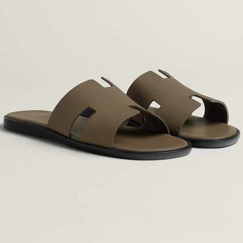 Premium  Oran Sandals  Classic H-Cut Leather Slides