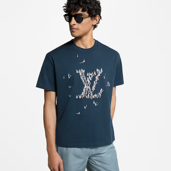 Luxury Brand  Embroidered Cotton T-Shirt