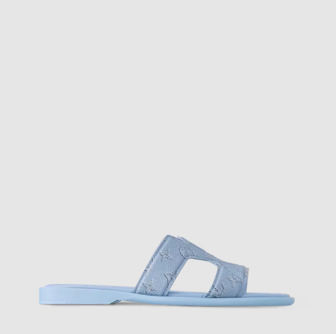 Premium Light Blue Textured Slippers Stylish Comfort Summer Footwear