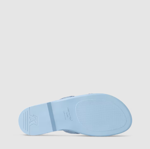Premium Light Blue Textured Slippers Stylish Comfort Summer Footwear