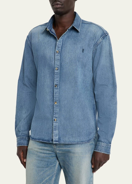 Luxury Branded Denim Shirt