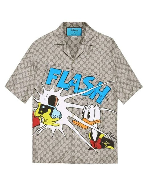 Premium Graphic-Print Silk Hawaii Shirt
