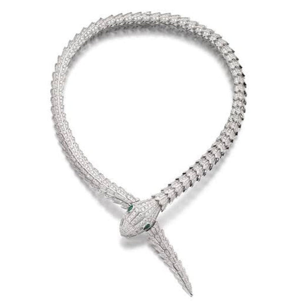 Premium Serpenti Diamond Cut Necklace For