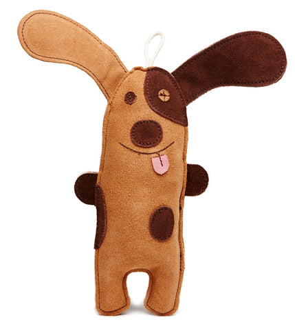 Premium Quality Natural Wigglies Happy Dog Leather Toy for Dogs