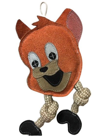 Copy of Premium Quality Natural Flaties Jerry Leather Toy for Dogs