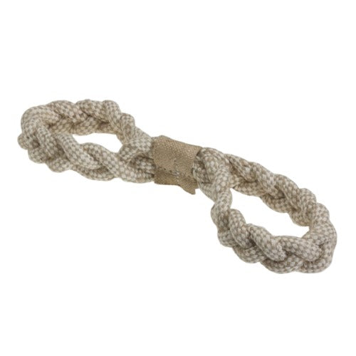 Premium Quality Natural Cotton Ropies Twin Tugger Toy for Dogs