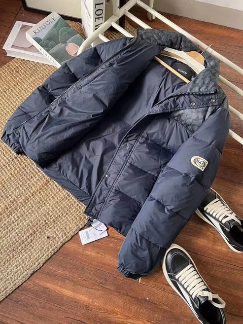 Luxury  Colorblock Signature Puffer Jacket