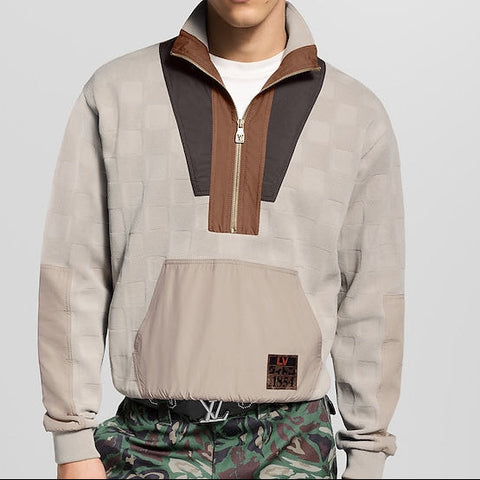 Damier Hybrid Half-Zip Workwear Jumper