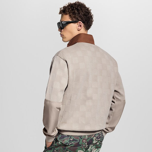 Damier Hybrid Half-Zip Workwear Jumper