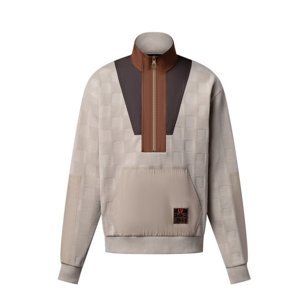 Damier Hybrid Half-Zip Workwear Jumper