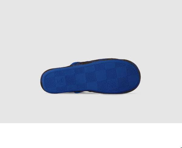 Stylish Checkerboard Pattern Slippers with Signature Logo