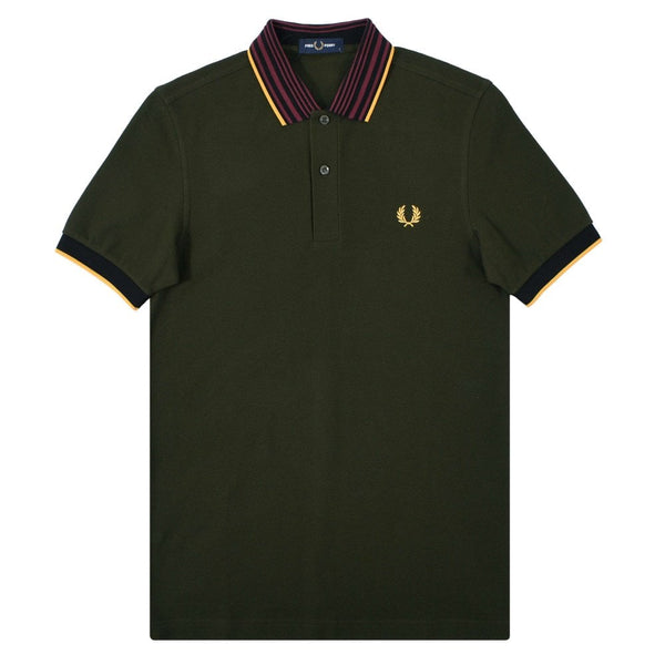 Premium Quality Striped Collar Polo Shirt