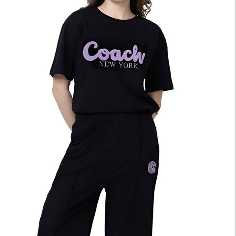 Premium Round Neck Embroidered Logo  Co-Ordinator