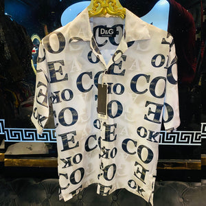 Premium Logo Pattern Effect Shirt For Men