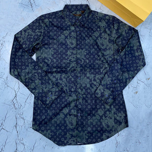 Fashionable All-Over Logo Pattern Shirt For Men