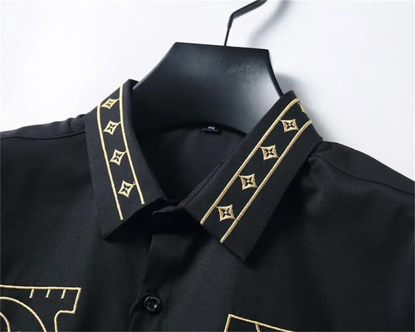 Premium Regular-Fit Shirt With Designer Collar