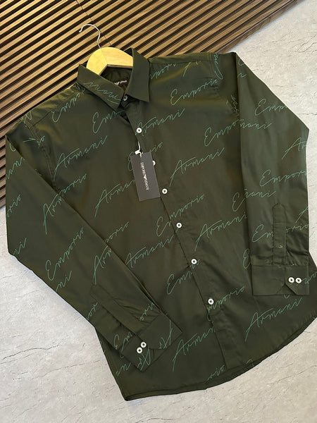 Premium Signature Pattern Shirt For Men