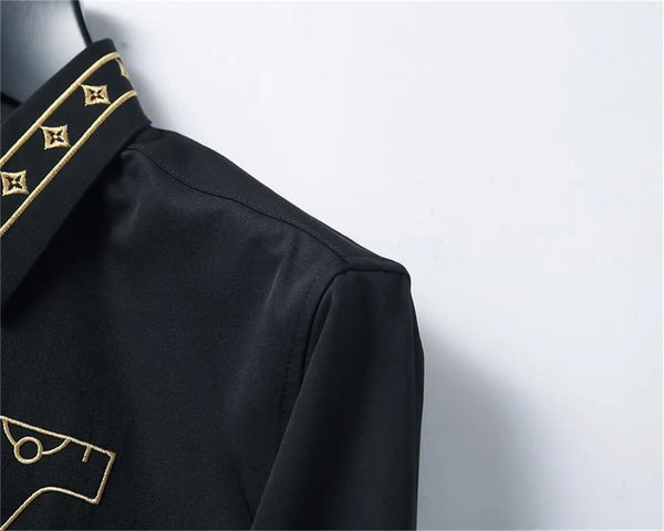 Premium Regular-Fit Shirt With Designer Collar