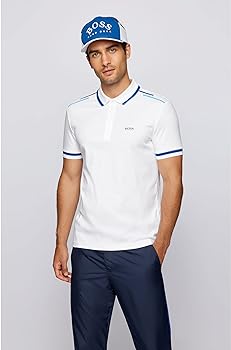 Stretch-Cotton Slim Fit Polo With Branded Undercollar