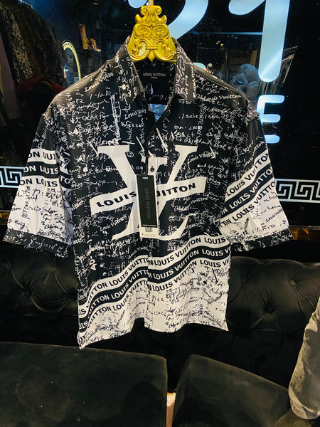 Men High Quality Drop Shoulder Shirt With Brand Logo