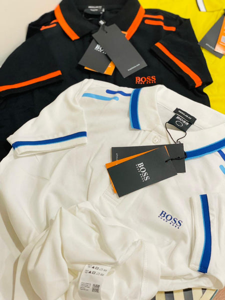 Kids Cotton Polo Shirt With Logo Embroidery
