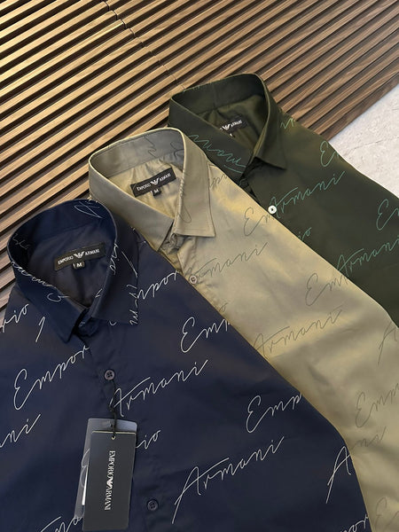 Premium Signature Pattern Shirt For Men