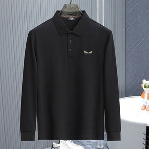 Premium Solid Color Logo Patched T-Shirt