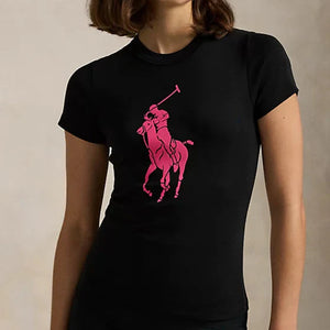 Imported Logo Printed Round Neck  T-Shirt