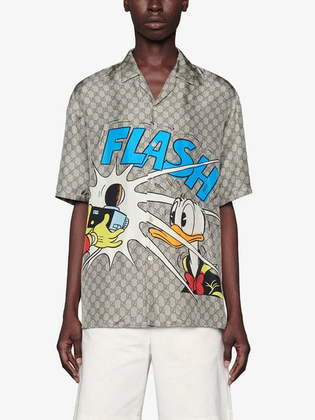 Premium Graphic-Print Silk Hawaii Shirt