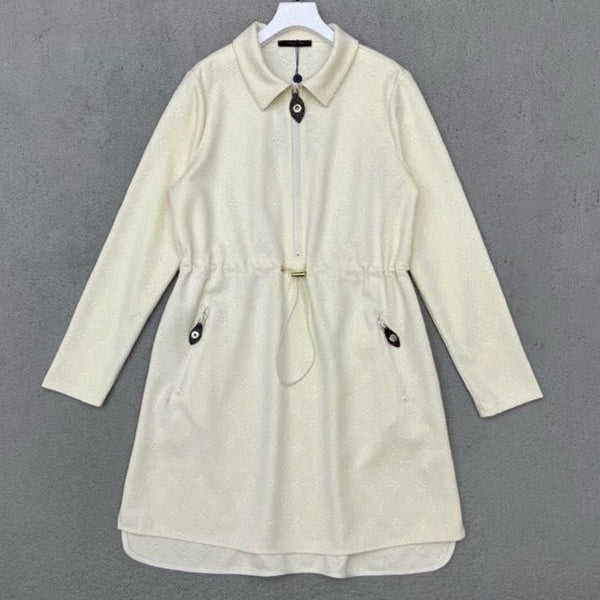 Sleek Design Half Zip-Up Dress For Women