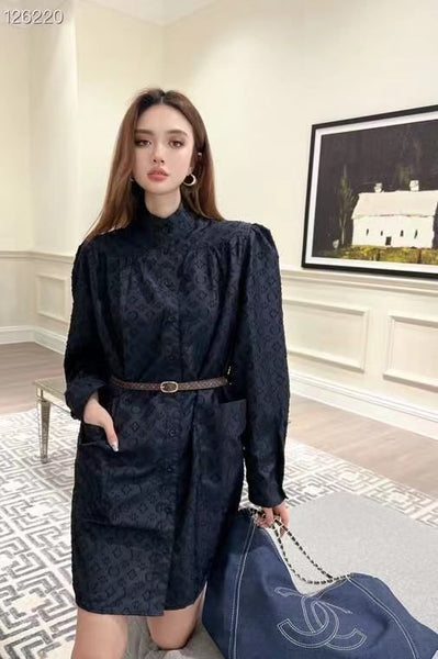 Women New All-Over Brand Initial Dress