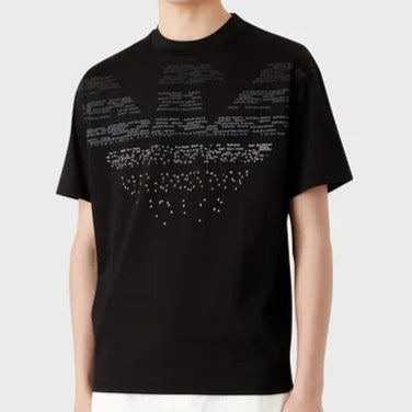 Luxury  Lettering Oversize Eagle Pattern T-Shirt