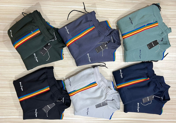 Contrast Taping Tracksuit For Men