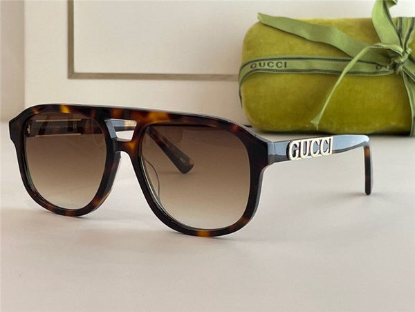 Premium Logo-Plaque Tortoiseshell Sunglasses